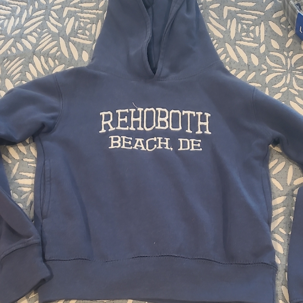 Blue Rehoboth Beach Hoodie Youth